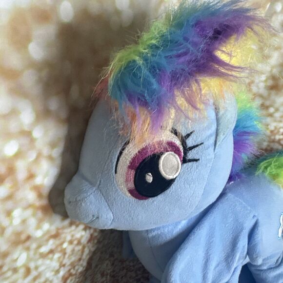 My Little Pony Large Plush Stuffed Toy 20" Rainbow Dash Hasbro Blue Pegasus 2014 - Picture 3 of 8
